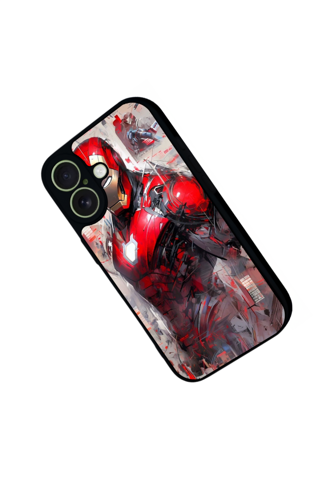 iPhone 17 Uyumlu Iron Man ( Demir Adam ) Tasarımlı Glossy Premium Kılıf