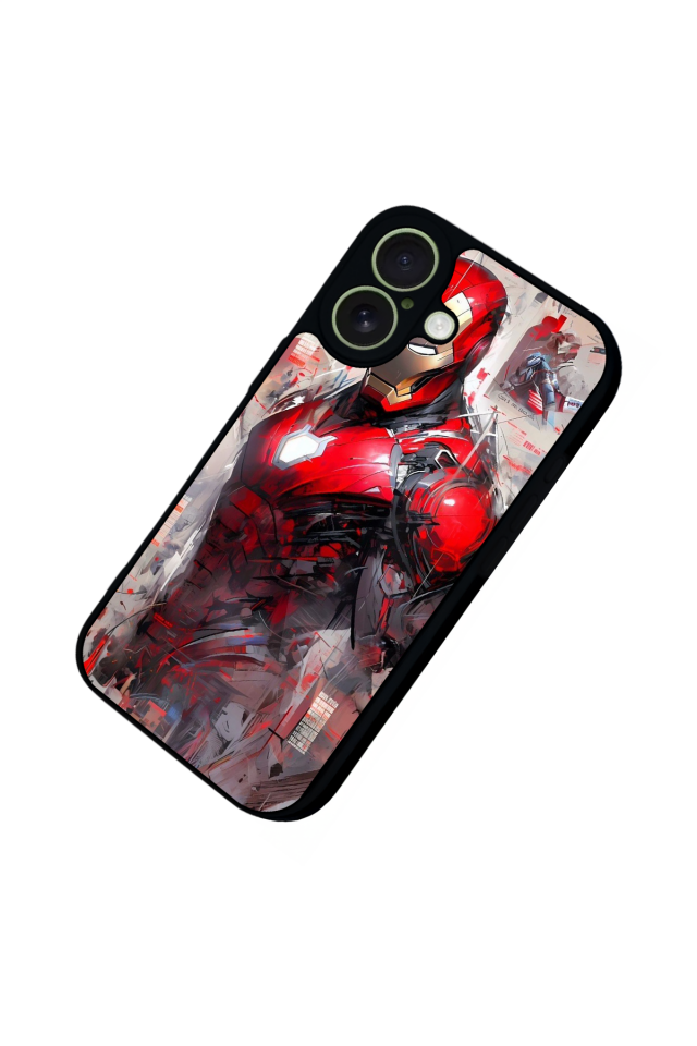 iPhone 17 Uyumlu Iron Man ( Demir Adam ) Tasarımlı Glossy Premium Kılıf