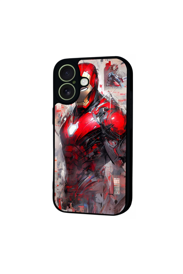 iPhone 17 Uyumlu Iron Man ( Demir Adam ) Tasarımlı Glossy Premium Kılıf