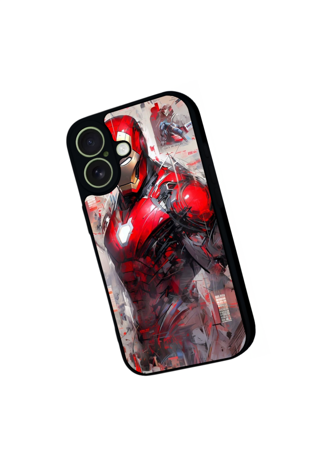 iPhone 17 Uyumlu Iron Man ( Demir Adam ) Tasarımlı Glossy Premium Kılıf