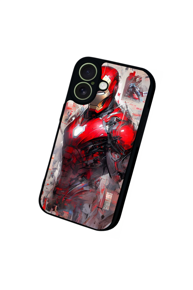 iPhone 17 Uyumlu Iron Man ( Demir Adam ) Tasarımlı Glossy Premium Kılıf
