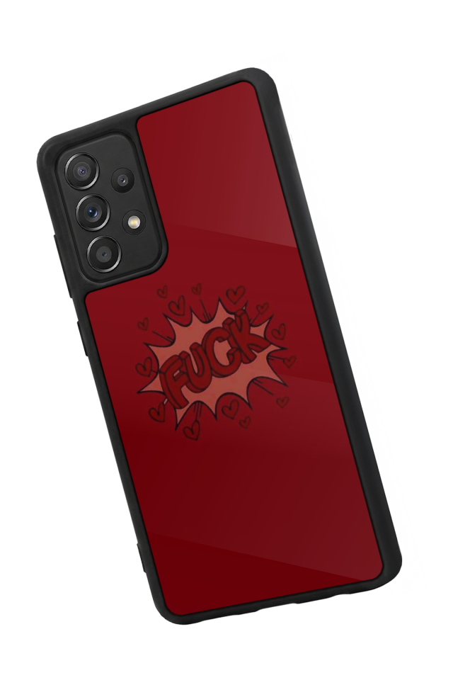 Samsung Galaxy A72 Uyumlu Kalp Love Tasarımlı Glossy Premium Kılıf