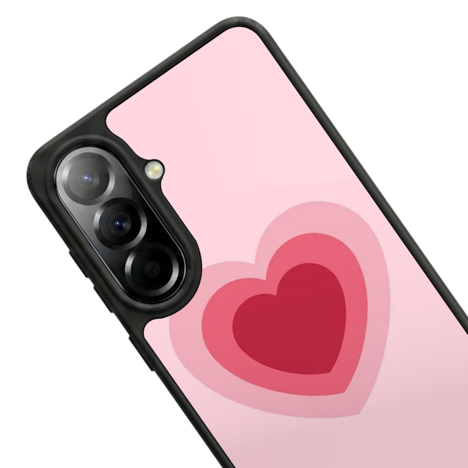 Samsung Galaxy A57 Uyumlu Kalp Love Tasarımlı Glossy Premium Kılıf