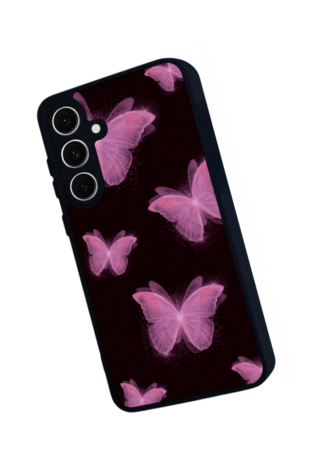 Samsung Galaxy A16 Uyumlu Kelebek Tasarımlı Glossy Premium Kılıf
