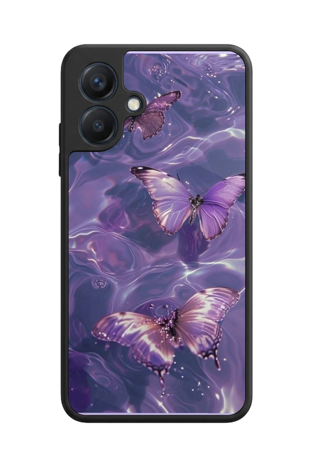 Samsung Galaxy A07 Uyumlu Kelebek Tasarımlı Glossy Premium Kılıf