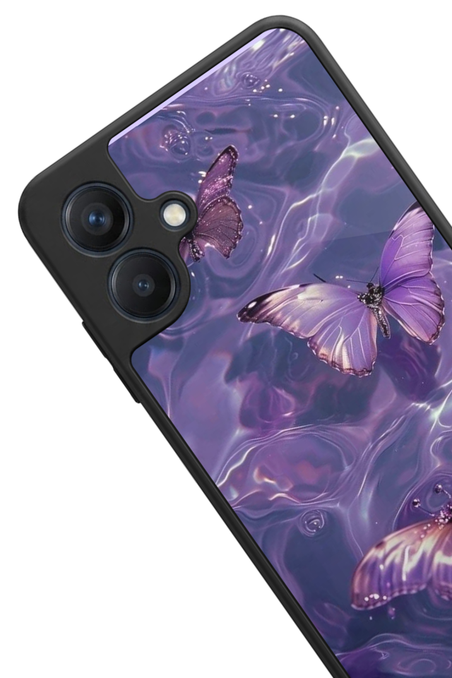 Samsung Galaxy A07 Uyumlu Kelebek Tasarımlı Glossy Premium Kılıf