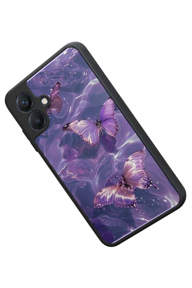 Samsung Galaxy A07 Uyumlu Kelebek Tasarımlı Glossy Premium Kılıf