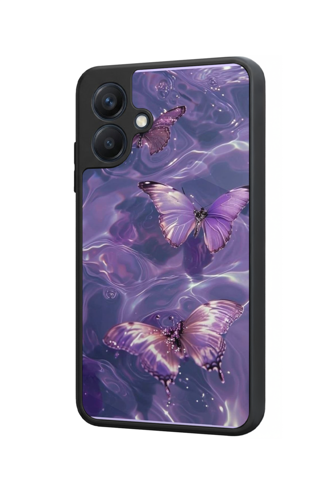 Samsung Galaxy A07 Uyumlu Kelebek Tasarımlı Glossy Premium Kılıf