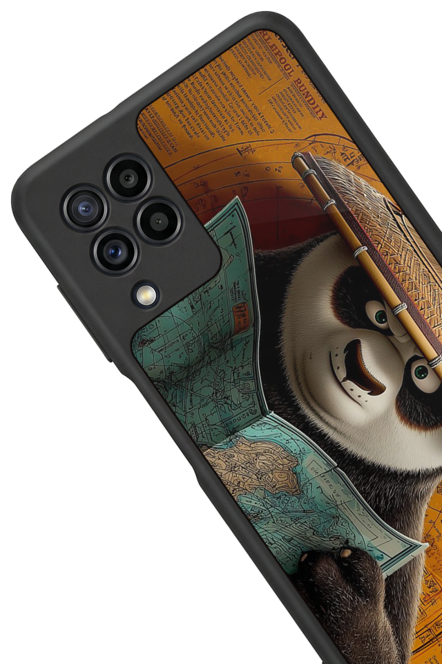 Samsung Galaxy M32 Uyumlu Kung Fu Panda Tasarımlı Glossy Premium Kılıf