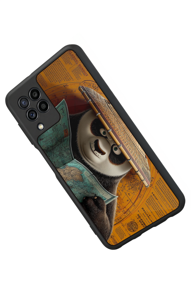 Samsung Galaxy M32 Uyumlu Kung Fu Panda Tasarımlı Glossy Premium Kılıf