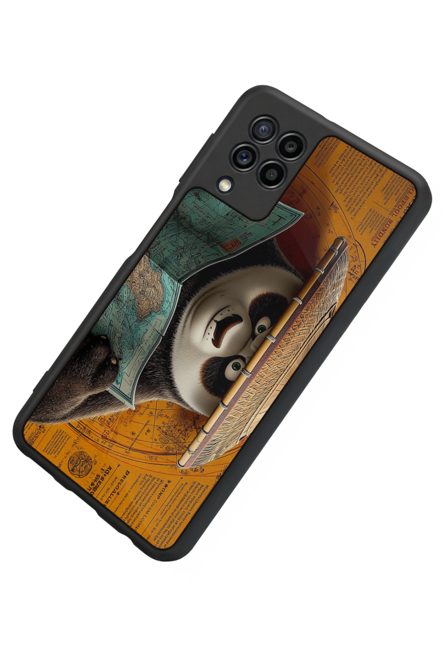 Samsung Galaxy M32 Uyumlu Kung Fu Panda Tasarımlı Glossy Premium Kılıf