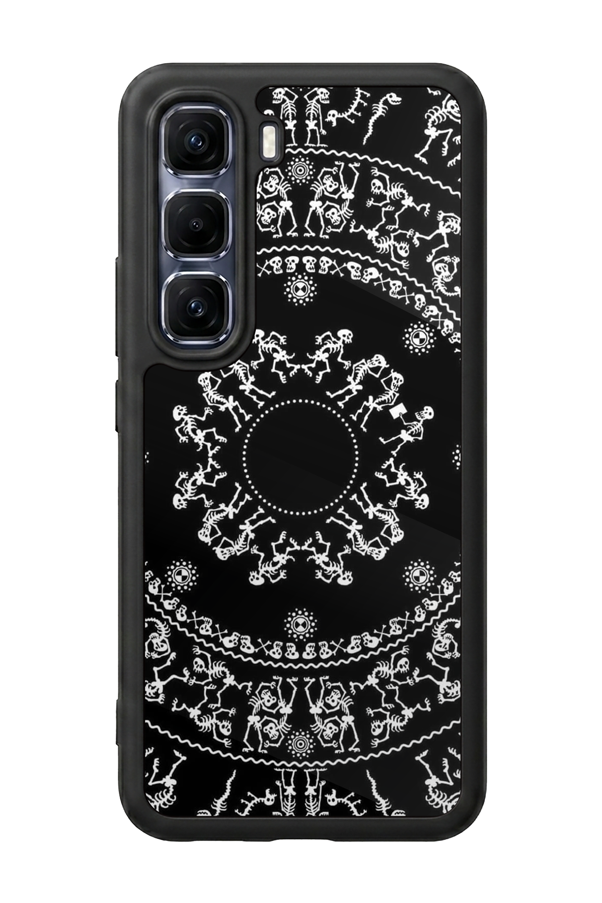 Infinix Hot 60 Pro Plus Uyumlu Mandala Tasarımlı Glossy Premium Kılıf