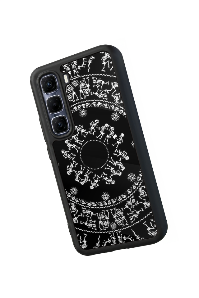 Infinix Hot 60 Pro Plus Uyumlu Mandala Tasarımlı Glossy Premium Kılıf