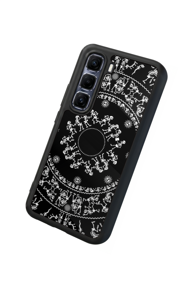 Infinix Hot 60 Pro Plus Uyumlu Mandala Tasarımlı Glossy Premium Kılıf