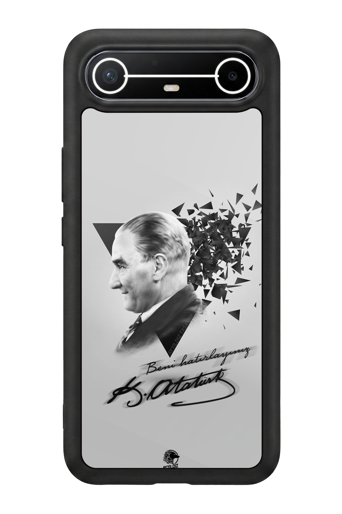 Tecno Spark Slim 5G Uyumlu Mustafa Kemal Ataturk Tasarımlı Glossy Premium Kılıf