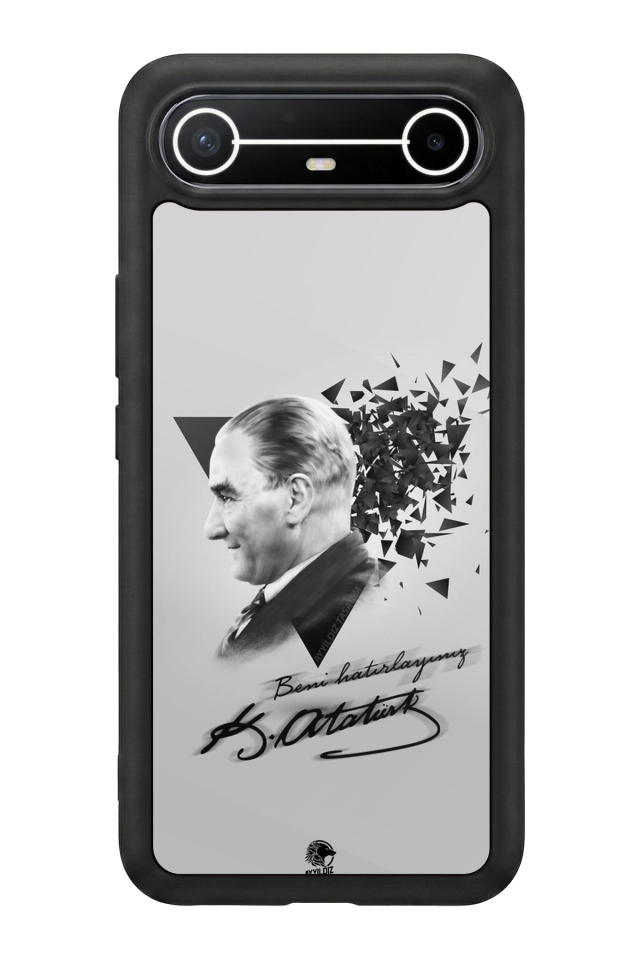 Tecno Spark Slim 5G Uyumlu Mustafa Kemal Ataturk Tasarımlı Glossy Premium Kılıf