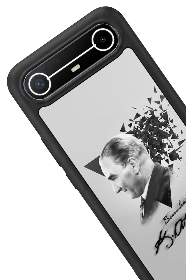 Tecno Spark Slim 5G Uyumlu Mustafa Kemal Ataturk Tasarımlı Glossy Premium Kılıf