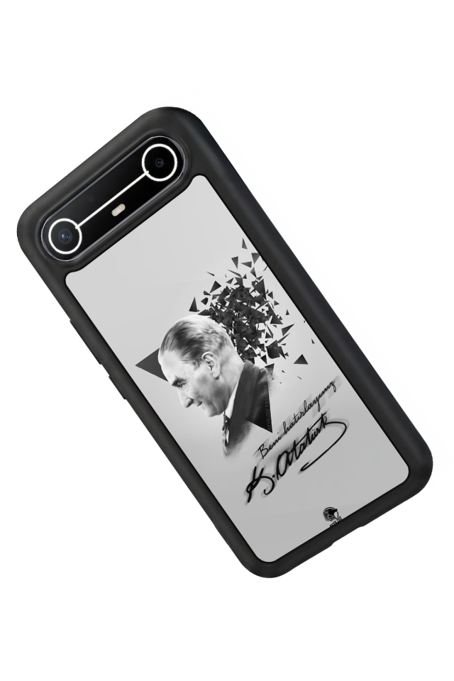 Tecno Spark Slim 5G Uyumlu Mustafa Kemal Ataturk Tasarımlı Glossy Premium Kılıf