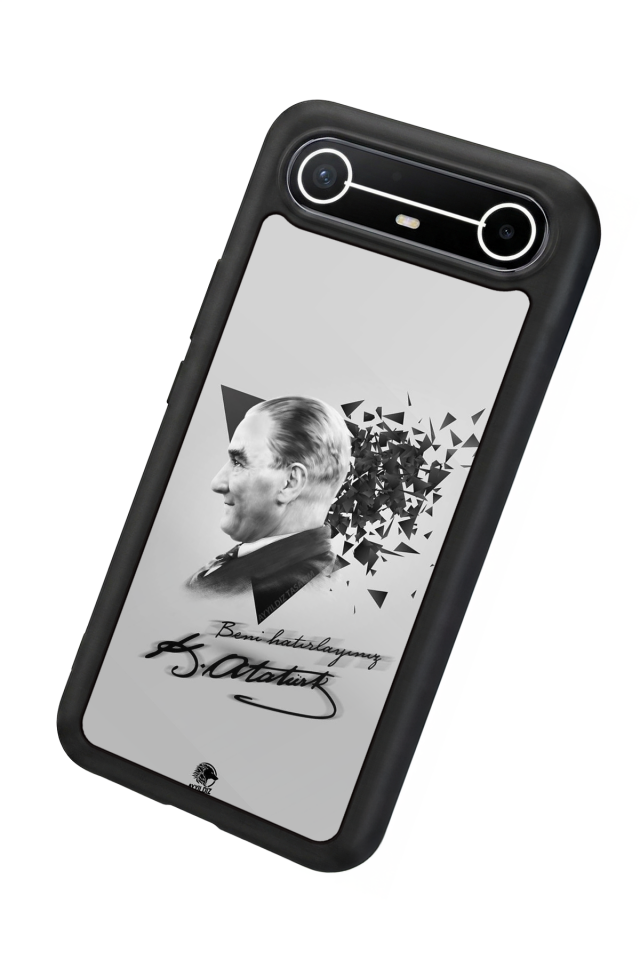Tecno Spark Slim 5G Uyumlu Mustafa Kemal Ataturk Tasarımlı Glossy Premium Kılıf