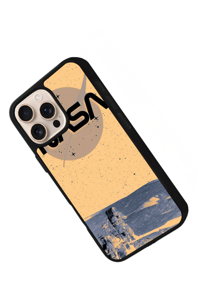 iPhone 16 Pro Uyumlu Nasa Tasarımlı Glossy Premium Kılıf