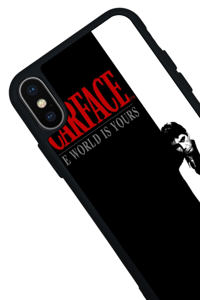 iPhone XS Max Uyumlu Scarface Tasarımlı Glossy Premium Kılıf