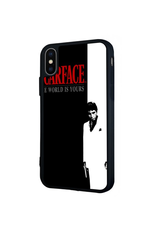 iPhone XS Max Uyumlu Scarface Tasarımlı Glossy Premium Kılıf