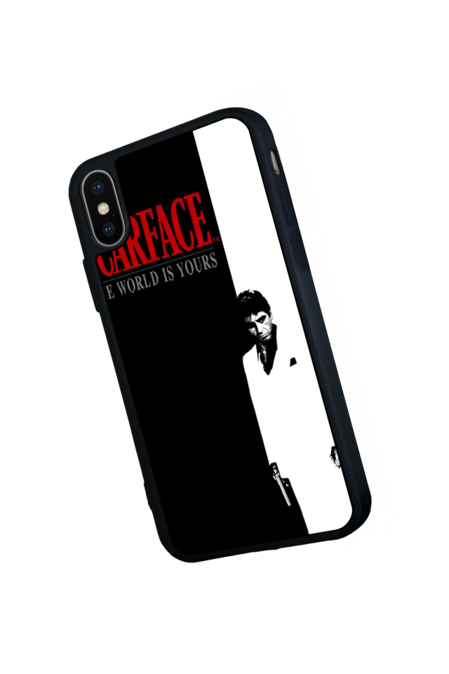 iPhone XS Max Uyumlu Scarface Tasarımlı Glossy Premium Kılıf