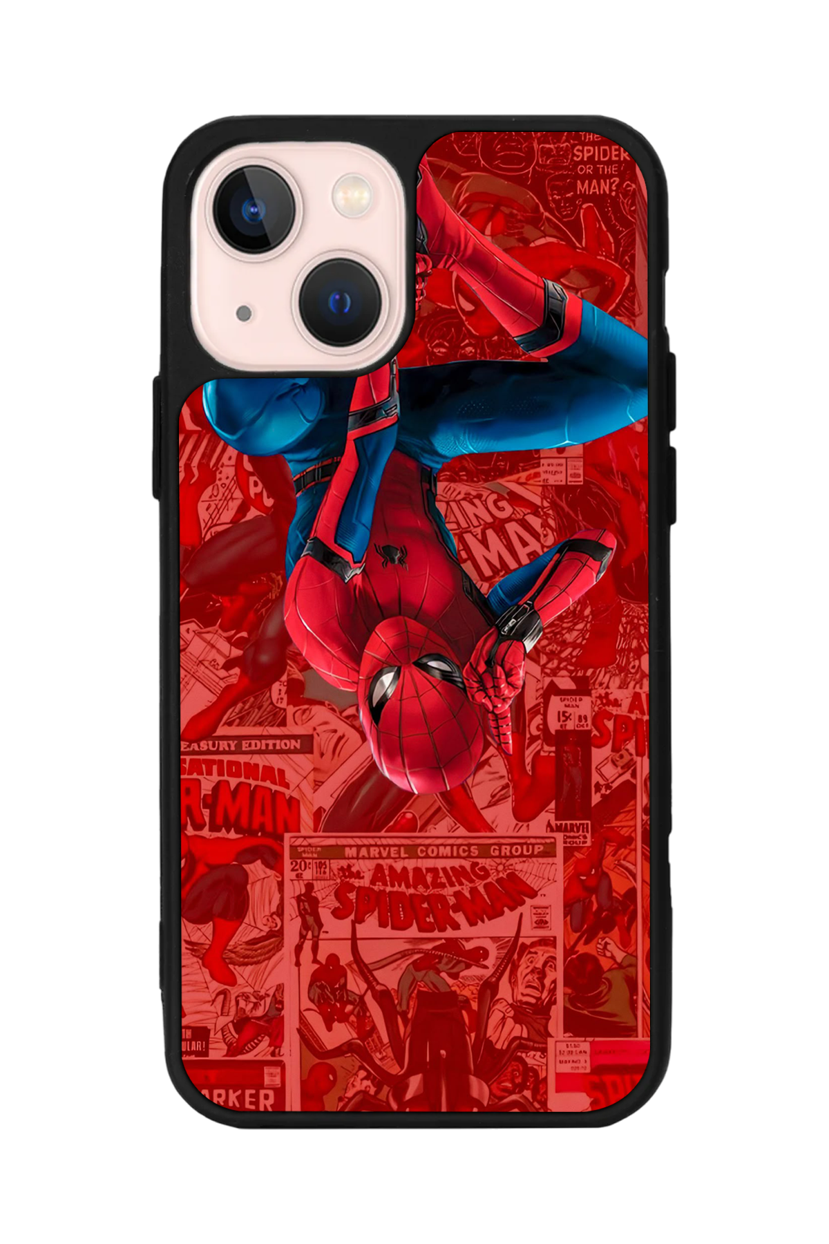 iPhone 14 Plus Uyumlu Spider Man ( Örümcek Adam ) Tasarımlı Glossy Premium Kılıf