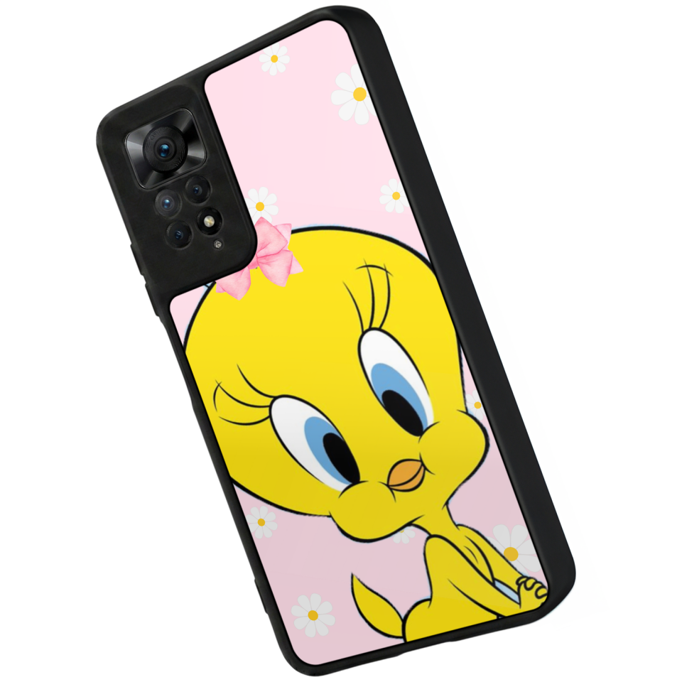 Xiaomi Redmi Note 12 Pro Uyumlu Tweety Tasarımlı Glossy Premium Kılıf