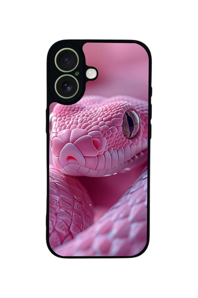 iPhone 17 Uyumlu Yılan Tasarımlı Glossy Premium Kılıf