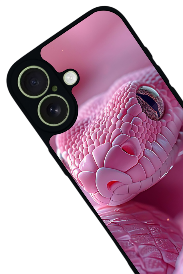 iPhone 17 Uyumlu Yılan Tasarımlı Glossy Premium Kılıf