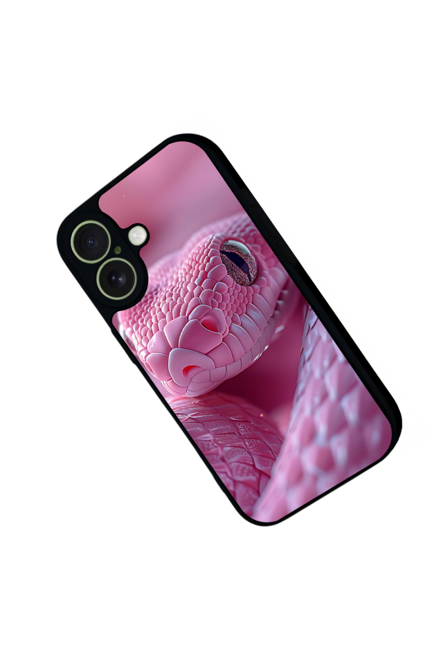 iPhone 17 Uyumlu Yılan Tasarımlı Glossy Premium Kılıf