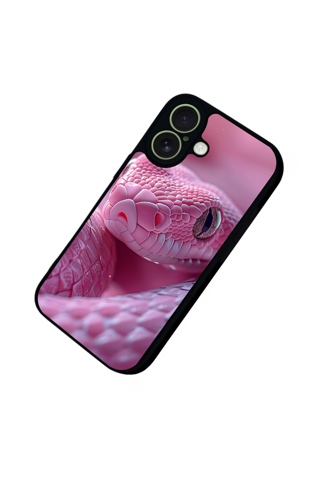 iPhone 17 Uyumlu Yılan Tasarımlı Glossy Premium Kılıf