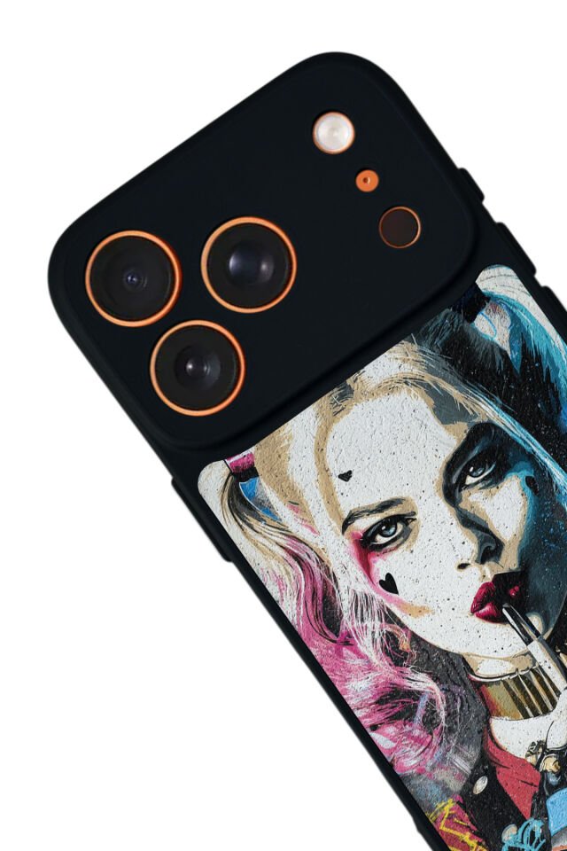 iPhone 17 Pro Max Uyumlu HarleyQueen Tasarımlı Glossy Premium Kılıf
