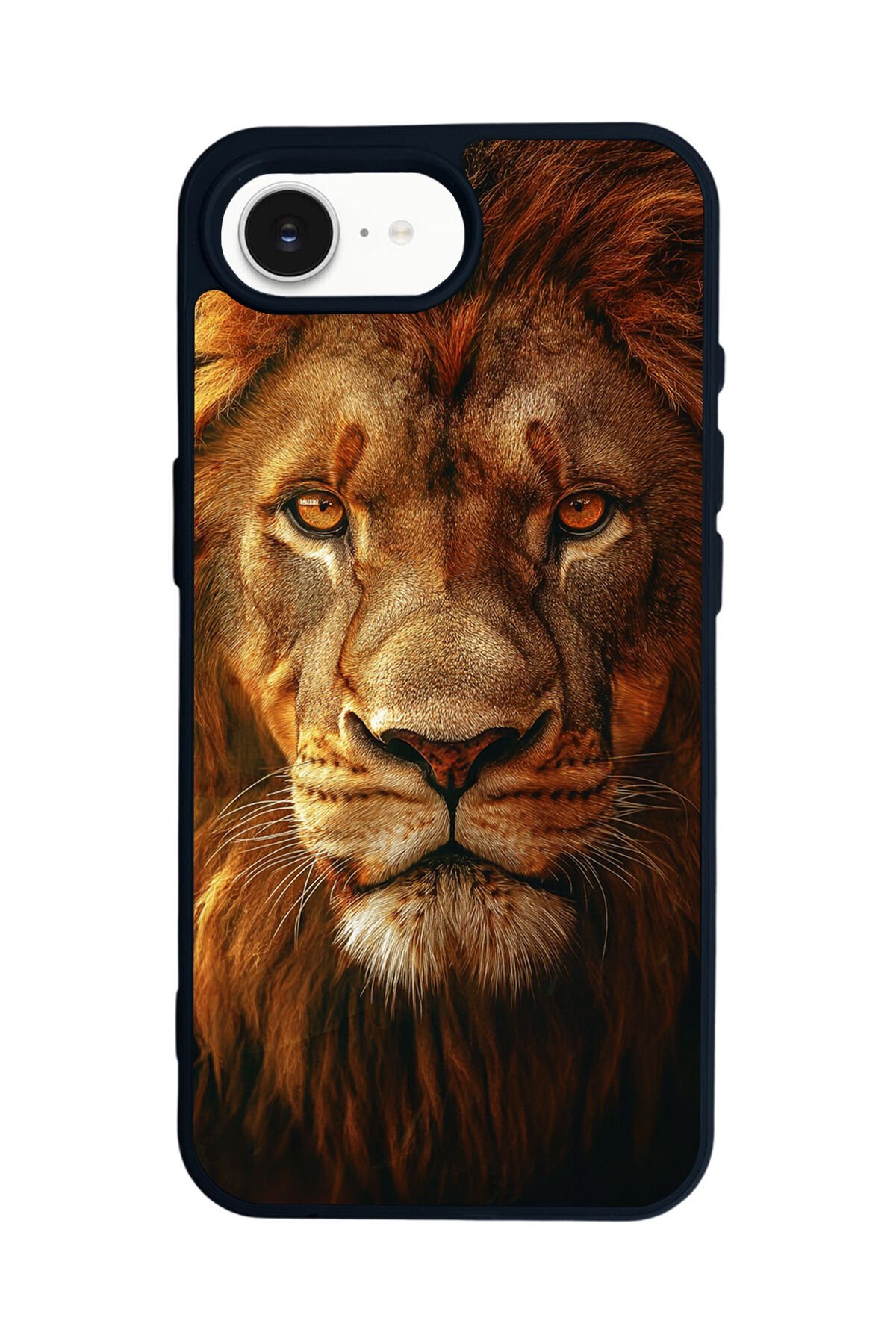 iPhone 16E Uyumlu Aslan Tasarımlı Glossy Premium Kılıf