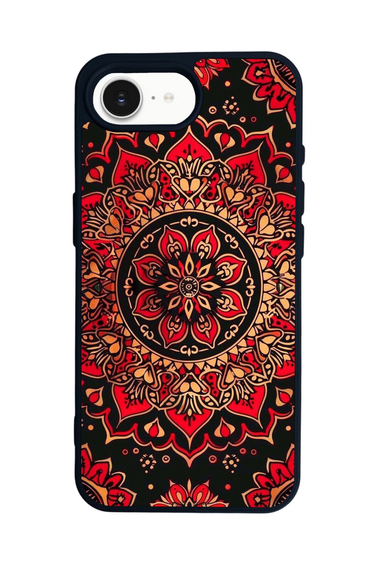 iPhone 16E Uyumlu Mandala Tasarımlı Glossy Premium Kılıf