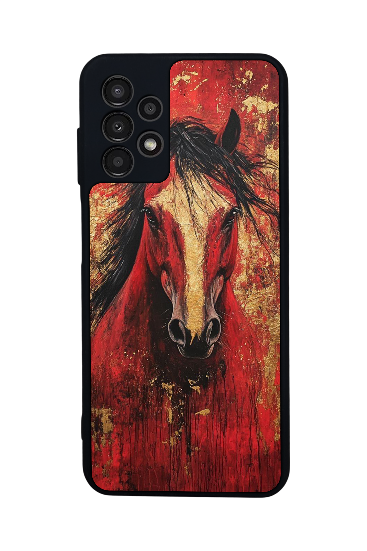 Samsung Galaxy A23 Uyumlu At Horse Tasarımlı Glossy Premium Kılıf