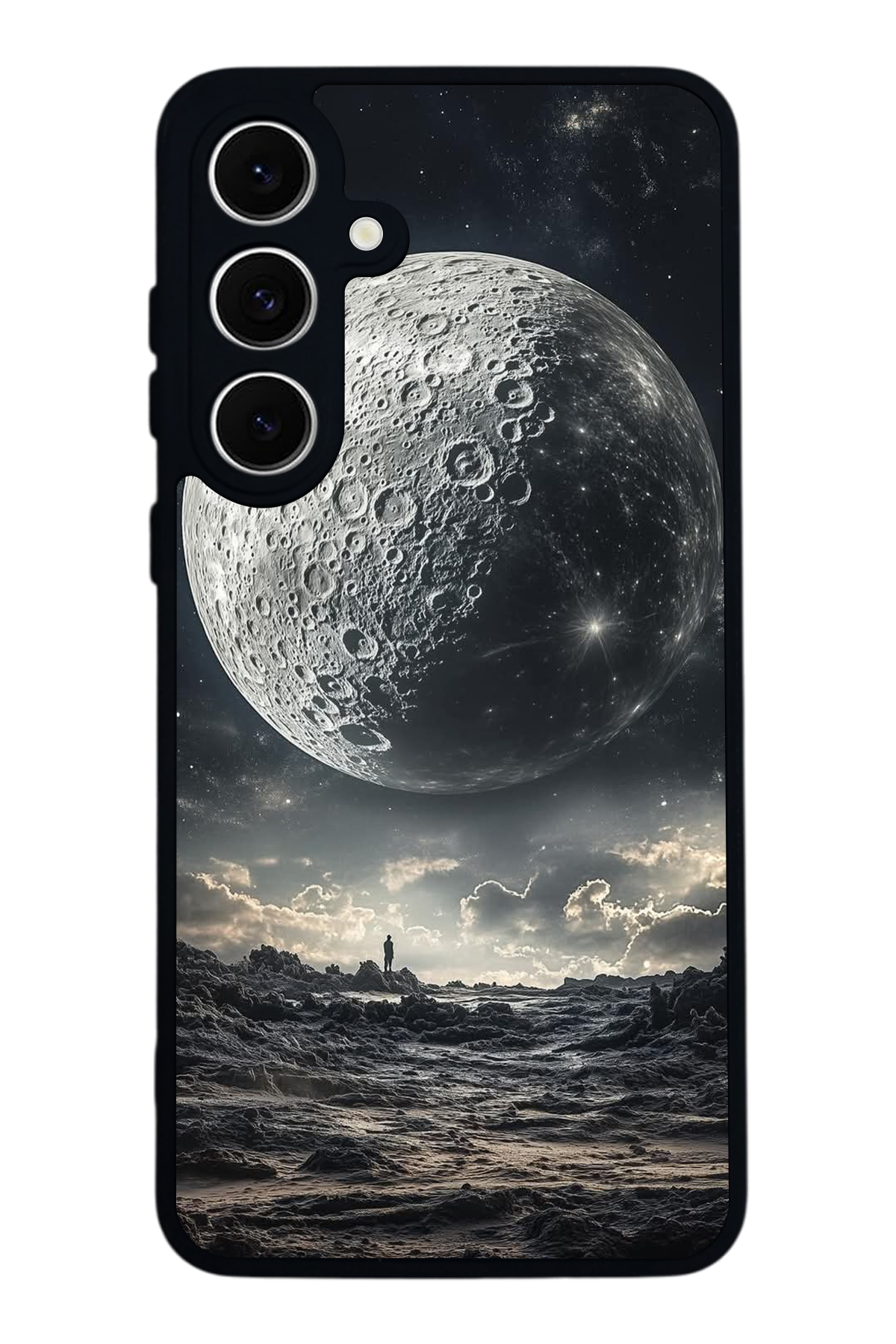 Samsung Galaxy S24 FE Uyumlu Ay Tasarımlı Glossy Premium Kılıf