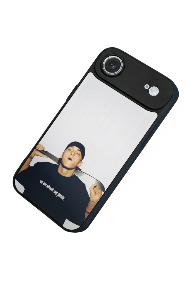 iPhone 17 Air Uyumlu Eminem Tasarımlı Glossy Premium Kılıf