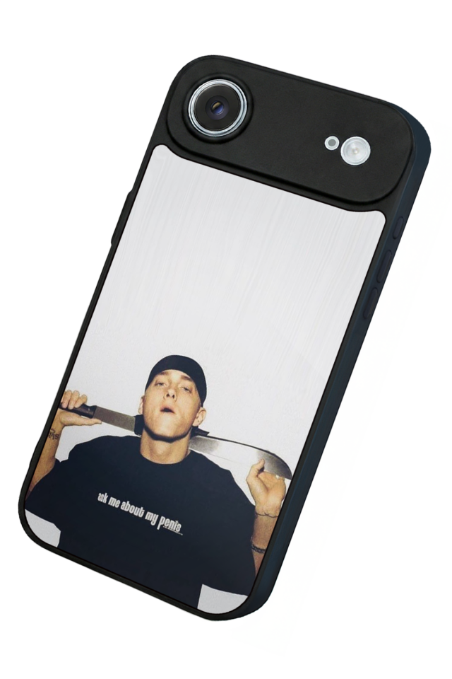 iPhone 17 Air Uyumlu Eminem Tasarımlı Glossy Premium Kılıf
