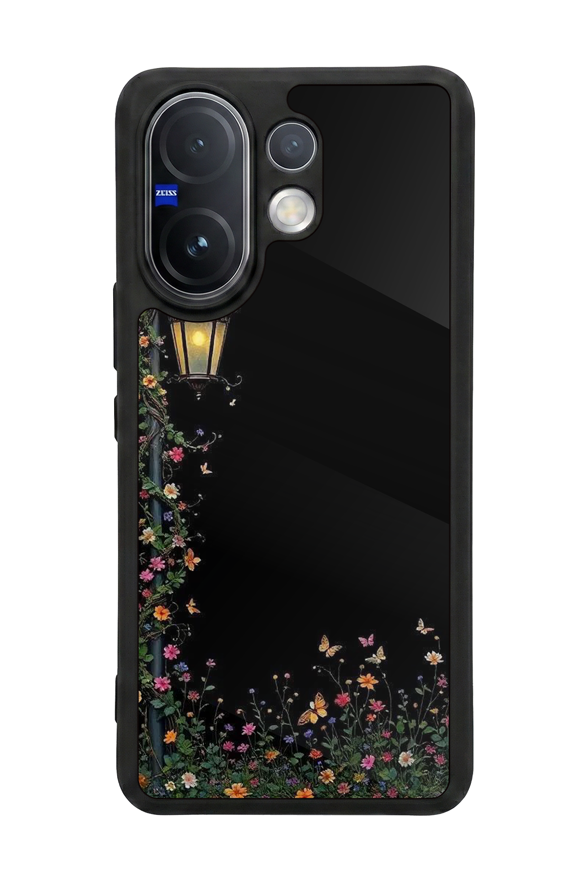 Vivo V60 Uyumlu Floral Tasarımlı Glossy Premium Kılıf
