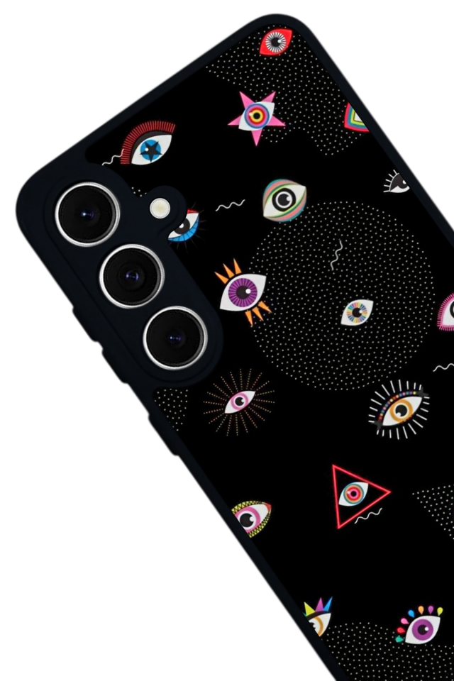 Samsung Galaxy S24 FE Uyumlu Göz Tasarımlı Glossy Premium Kılıf