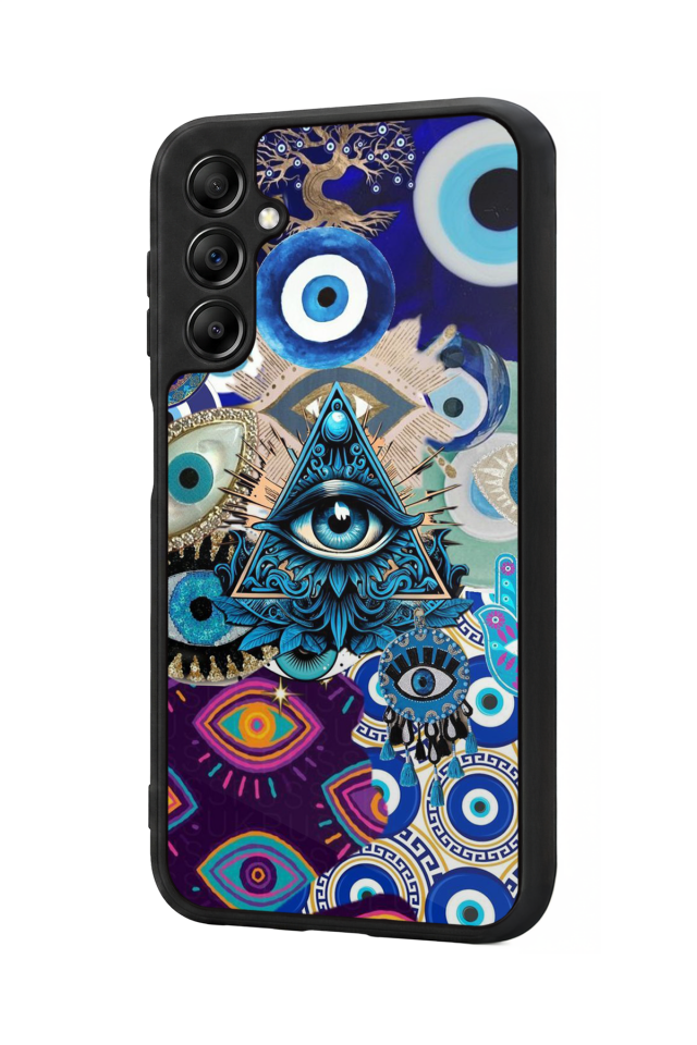 Samsung Galaxy A14 Uyumlu Göz Tasarımlı Glossy Premium Kılıf