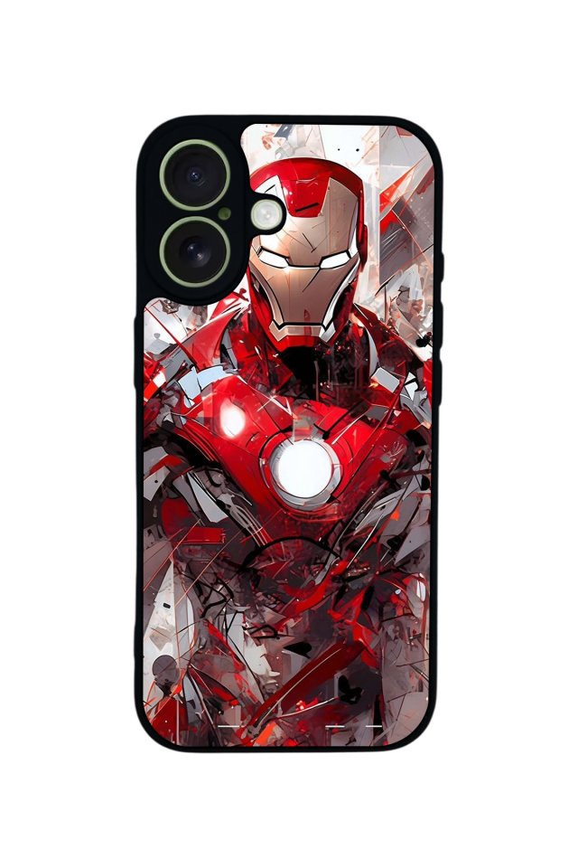 iPhone 17 Uyumlu Iron Man ( Demir Adam ) Tasarımlı Glossy Premium Kılıf