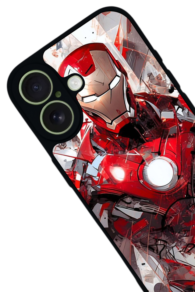 iPhone 17 Uyumlu Iron Man ( Demir Adam ) Tasarımlı Glossy Premium Kılıf