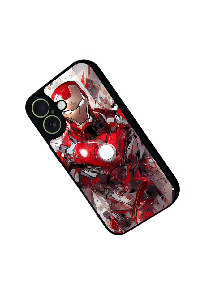 iPhone 17 Uyumlu Iron Man ( Demir Adam ) Tasarımlı Glossy Premium Kılıf