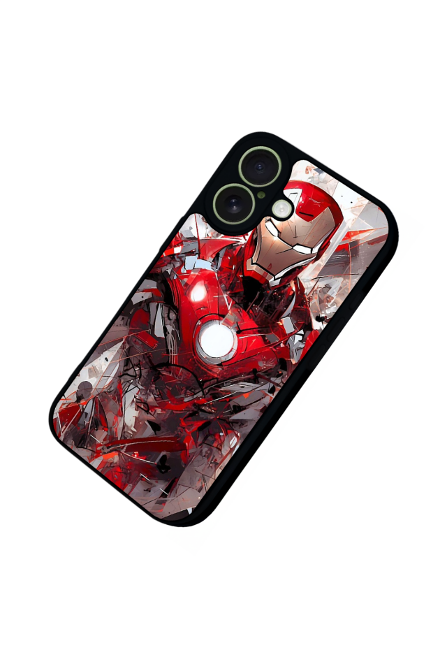 iPhone 17 Uyumlu Iron Man ( Demir Adam ) Tasarımlı Glossy Premium Kılıf