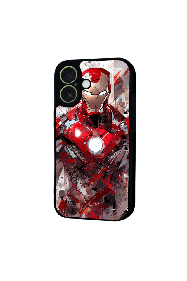 iPhone 17 Uyumlu Iron Man ( Demir Adam ) Tasarımlı Glossy Premium Kılıf