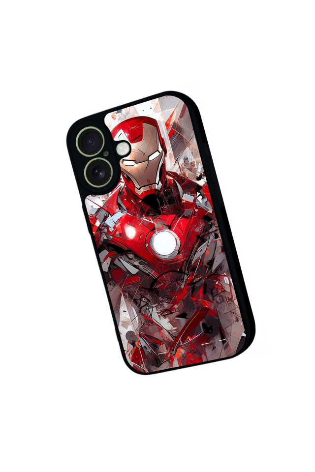iPhone 17 Uyumlu Iron Man ( Demir Adam ) Tasarımlı Glossy Premium Kılıf