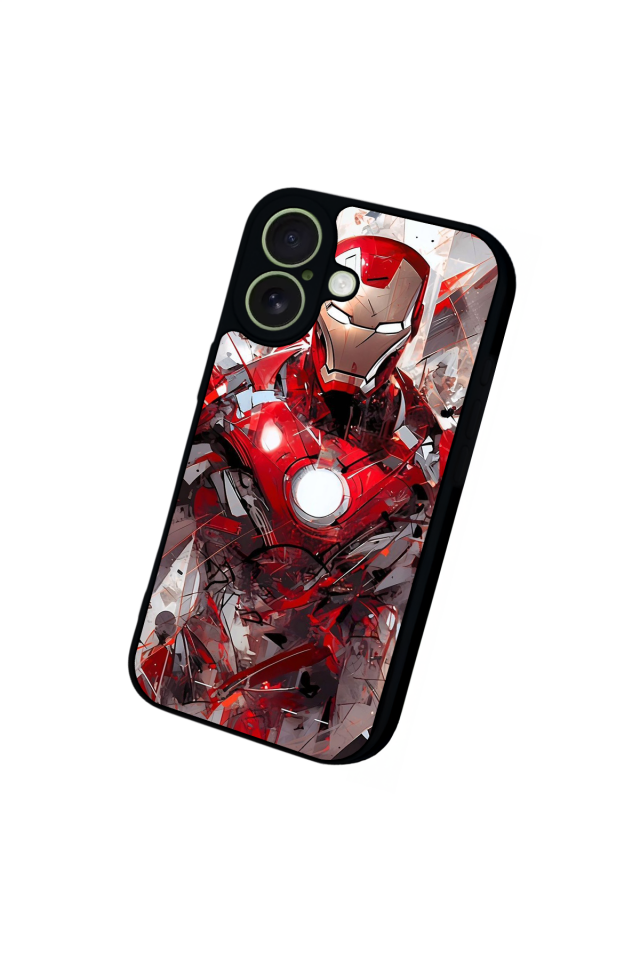 iPhone 17 Uyumlu Iron Man ( Demir Adam ) Tasarımlı Glossy Premium Kılıf